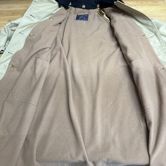 Burberrys Waterloo Trench Coat Vintage 80's Wool Lining Women UK Size 10 Long - Picture 6 of 13
